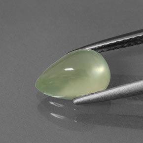Prehnita verde natural de 1,81 ct, transparente, transparente / translúcido