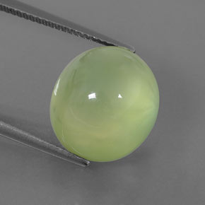 Prehnita verde natural de 15,68 ct, transparente, transparente / translúcido