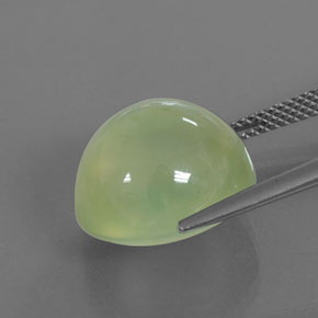 Prehnita verde natural de 15,68 ct, transparente, transparente / translúcido