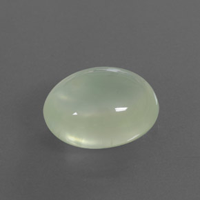 Prehnita verde natural de 8,89 ct, transparente, transparente / translúcido