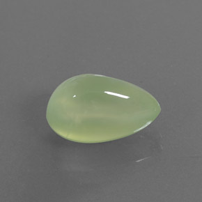 Prehnita verde natural de 5,93 ct, transparente, transparente / translúcido