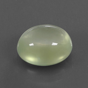 Prehnita verde natural de 4,97 ct, transparente, transparente / translúcido