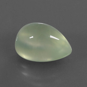 Prehnita verde natural de 4,75 ct, transparente, transparente / translúcido