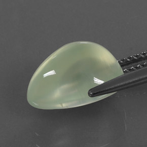 Prehnita verde natural de 4,75 ct, transparente, transparente / translúcido