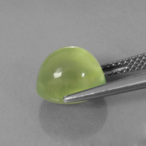Prehnite Verde natural de 4.17 ct, Transparente, Transparente / Translúcido