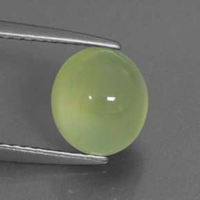 Prehnita verde natural de 2,28 ct, transparente, transparente / translúcido