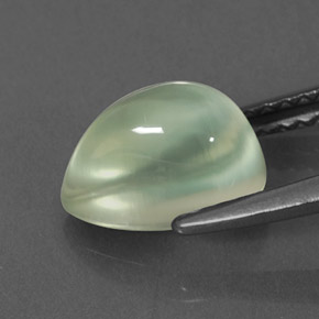 Prehnita verde natural de 2,35 ct, transparente, transparente / translúcido