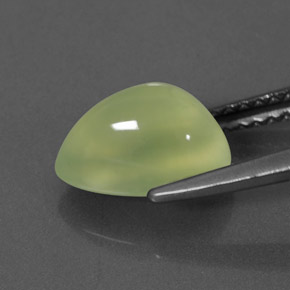 Prehnita verde natural de 2,38 ct, transparente, transparente / translúcido