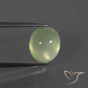 3.21ct Natural Lime Green  Prehnite, Ovalada, Transparente / Translúcido