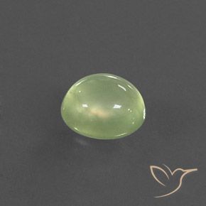 Prehnite Lime Green  natural de 3.21 ct, Ovalada, Transparente / Translúcido