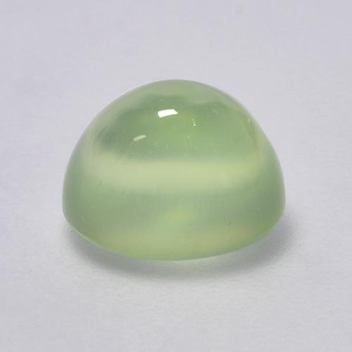 Prehnita verde natural de 2,74 ct, corte óvalo, transparente