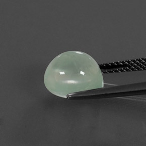 Prehnita verde natural de 3,58 ct, transparente, transparente / translúcido