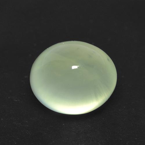 Prehnita verde natural de 2,08 ct, corte óvalo, transparente