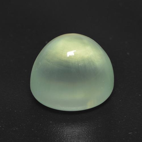 Prehnita verde natural de 2,08 ct, corte óvalo, transparente