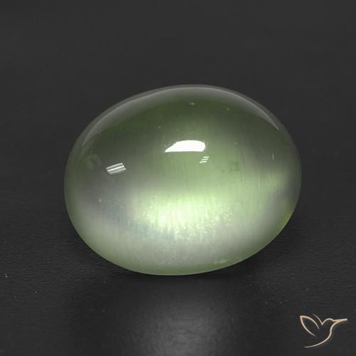 Prehnite Yellow Green  natural de 2.72 ct, Ovalada, Transparente