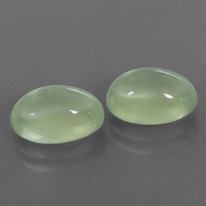 Gemas de prehnita verde natural de  ct, transparente, transparente / translúcido