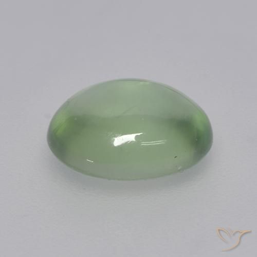 Prehnite Very Light Green  natural de 1.73 ct, Ovalada, Transparente