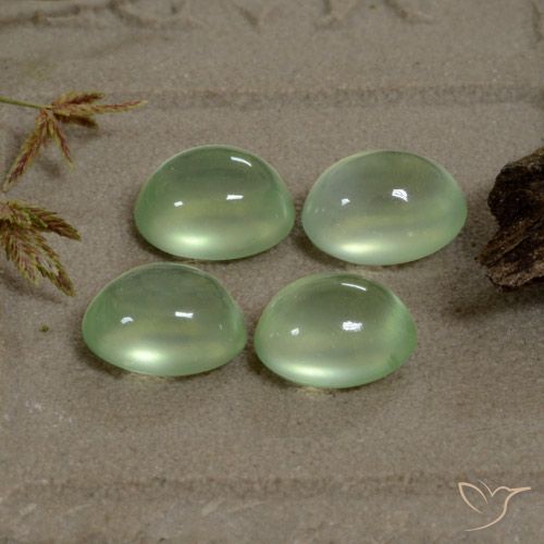 6.06ctw Natural Yellow Green  Prehnite, Ovalada, Transparente