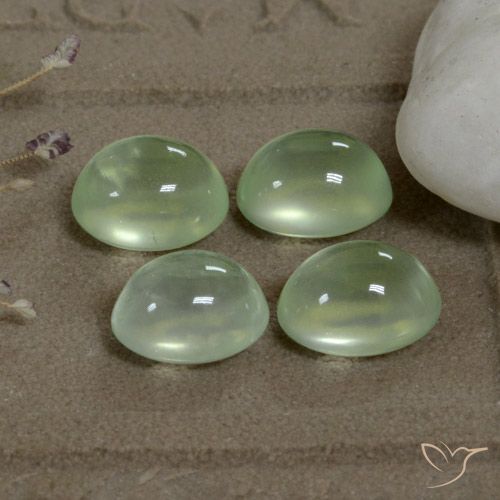 7.69ctw Natural Yellow Green  Prehnite, Ovalada, Transparente