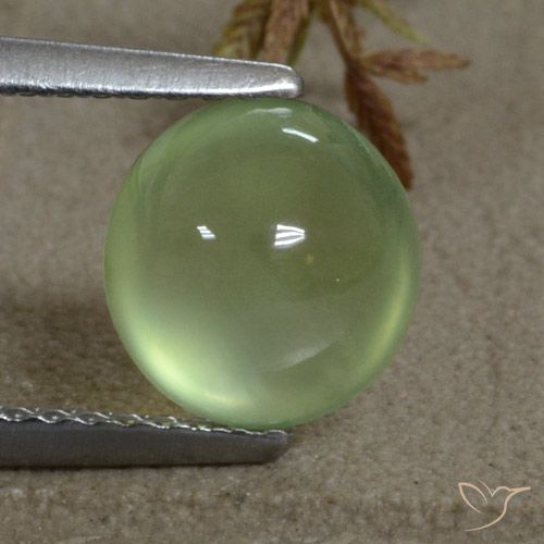 2.11ct Natural Medium Green  Prehnite, Ovalada, Transparente