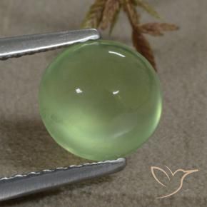 Prehnite Medium Green  natural de 2.11 ct, Ovalada, Transparente