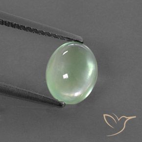 1.49ct Natural Verde salvia muy claro Prehnite, Ovalada, Transparente / Translúcido