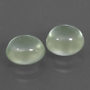 Gemas de prehnita verde natural de  ct, transparente, transparente / translúcido
