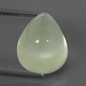 Prehnita verde natural de 9,95 ct, transparente, transparente / translúcido