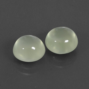Gemas de prehnita verde natural de  ct, transparente, transparente / translúcido