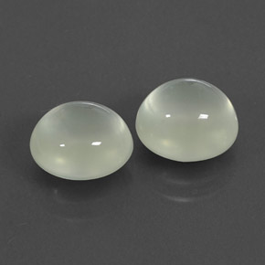 Gemas de prehnita verde natural de  ct, transparente, transparente / translúcido