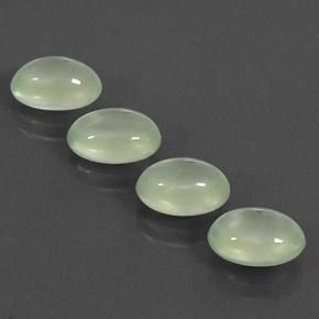 Gemas de Prehnite Verde claro natural de 6.70 ct, Transparente, Transparente / Translúcido