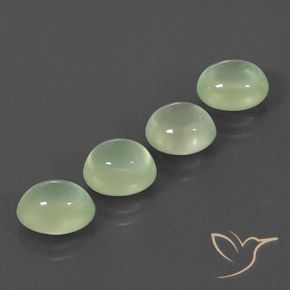 Gemas de Prehnite Yellow Green  natural de 8.70 ct, Ovalada, Transparente / Translúcido