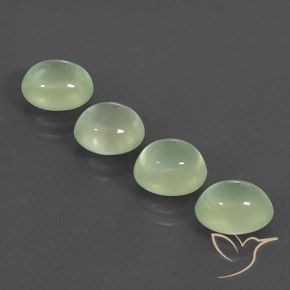 Gemas de Prehnite Yellow Green  natural de 8.70 ct, Ovalada, Transparente / Translúcido