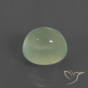 Prehnite Yellow Green  natural de 4.44 ct, Ovalada, Transparente / Translúcido
