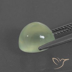 Prehnite Yellow Green  natural de 4.44 ct, Ovalada, Transparente / Translúcido