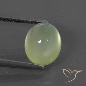 3.67ct Natural Yellow Green  Prehnite, Ovalada, Transparente / Translúcido