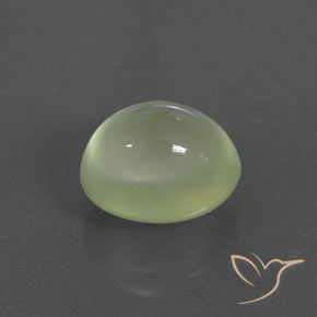 Prehnite Yellow Green  natural de 3.67 ct, Ovalada, Transparente / Translúcido