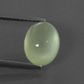 Prehnita verde natural de 3,50 ct, transparente, transparente / translúcido