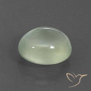 Prehnite Yellow Green  natural de 3.91 ct, Ovalada, Transparente / Translúcido