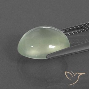 Prehnite Yellow Green  natural de 3.91 ct, Ovalada, Transparente / Translúcido