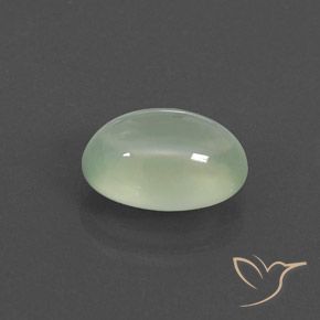 Prehnite Light Yellowish Green    natural de 3.07 ct, Ovalada, Transparente