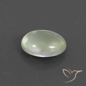 Prehnite Pale Green  natural de 2.68 ct, Ovalada, Transparente