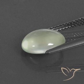 Prehnite Pale Green  natural de 2.68 ct, Ovalada, Transparente