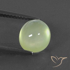 3.13ct Natural Yellow Green  Prehnite, Ovalada, Transparente / Translúcido