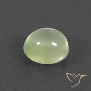 Prehnite Yellow Green  natural de 3.13 ct, Ovalada, Transparente / Translúcido
