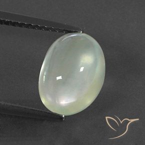 2.95ct Natural Light Yellow Green  Prehnite, Ovalada, Transparente