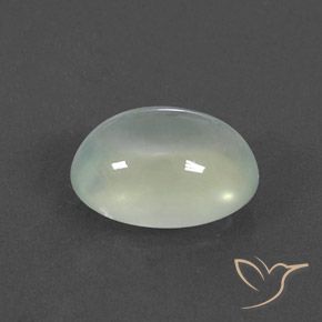 Prehnite Light Yellow Green  natural de 2.95 ct, Ovalada, Transparente