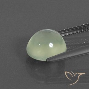 Prehnite Pale Green  natural de 2.37 ct, Ovalada, Transparente / Translúcido