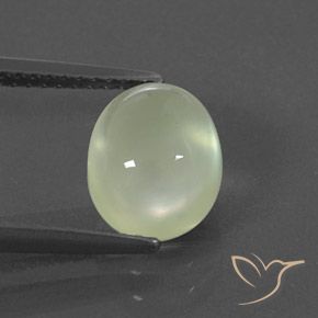 2.60ct Natural Medium Green  Prehnite, Ovalada, Transparente / Translúcido
