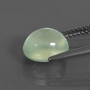 Prehnita verde natural de 3,09 ct, transparente, transparente / translúcido